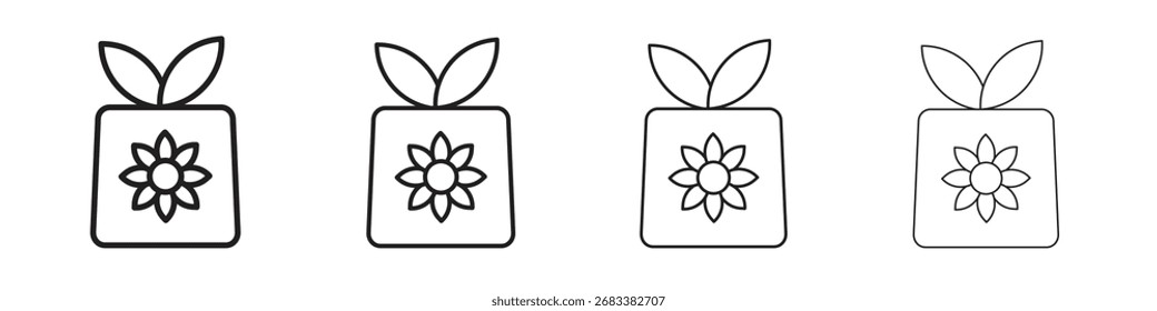 Furoshiki-Symbol, Vektorgrafiken. Vektorsymbole mit schwarzem Stil