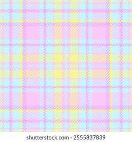 Furry background tartan pattern, picnic blanket textile check seamless. Pixel vector texture plaid fabric in light and lime colors palette.