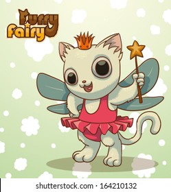 Furry Fairy, Kitty, vector