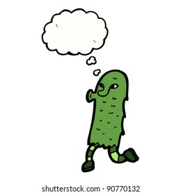 furry green monster cartoon