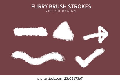 Collecte de brosses à encre et jeu de brosses abstrait PARTIE3