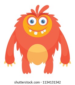 
A furry monster with eyes and teeth out depicting moshi monster 
