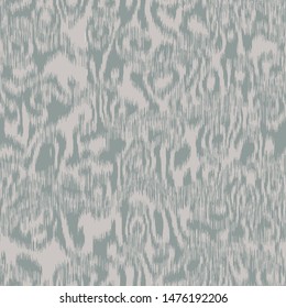 Furry soft blurry ikat animal print seamless repeat vector pattern swatch