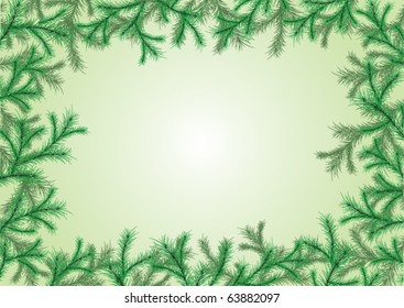Fur-tree frame for your text