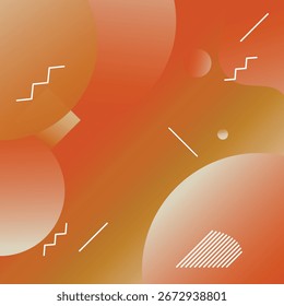 furturistic abstract minimal vector illustration on brown background