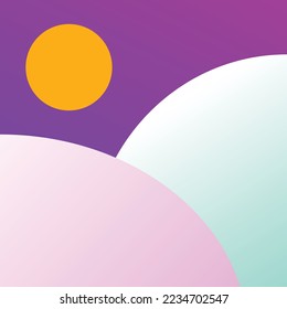 Furturistic object with full color background