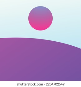Furturistic object with full color background