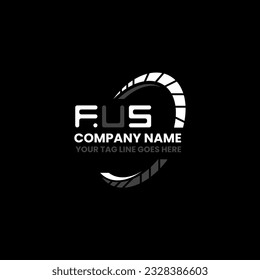 FUS letter logo creative design with vector graphic, FUS simple and modern logo. FUS luxurious alphabet design  