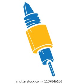 Fuse in auto. Automotive Icon in Flat Vector Logo Icon, Vector Illustration