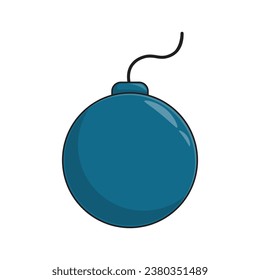 Fuse bomb vector illustration for pirates theme design element or concept