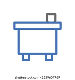Fuse box icon. Concept of electricity, safety, and protection.