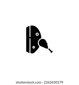 Fuse box icon. Simple style electric company poster background symbol. Fuse box brand logo design element. Fuse box t-shirt printing. vector for sticker.