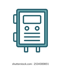 ícone de caixa de fusível vetor modelo de design simples e limpo