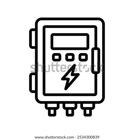 fuse box icon vector design template simple and clean