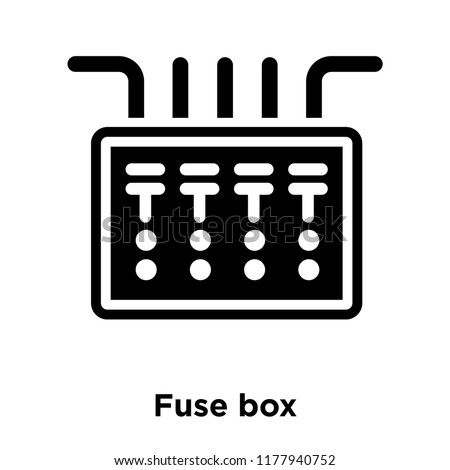 fuse box icon vector isolated on stock vector (royalty free