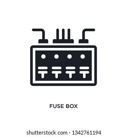 fuse box isolated icon. simple element illustration from electrian connections concept icons.