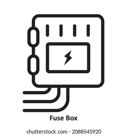 Fuse Box. simple icon design, best used for banner, flayer, or web application. Editable stroke with EPS 10 file format svg