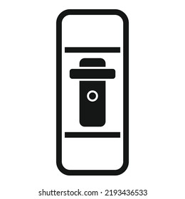 Fuse breaker icon simple vector. Switch panel. Home power