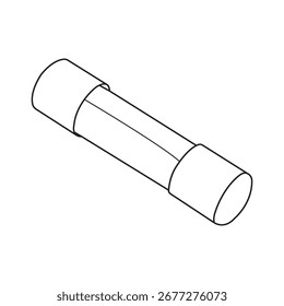 Projeto de ilustração de vetor de dispositivo de segurança elétrica de fusível