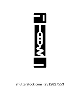 Sichern Sie elektronische Komponenten Symbol-Vektorgrafik. Sicherungszeichen für elektronische Bauteile einzelne Symbolillustration