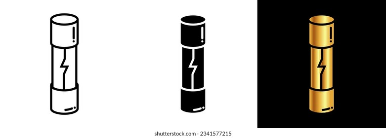 The Fuse Icon represents a safety device used to protect electrical circuits from overcurrent. svg