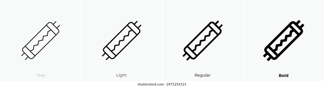 fuse icon. Thin, Light Regular And Bold style design isolated on white background