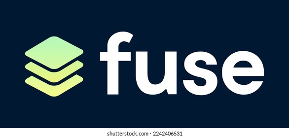 Fuse Network (FUSE) cryptocurrency logo vector illustration banner and background svg