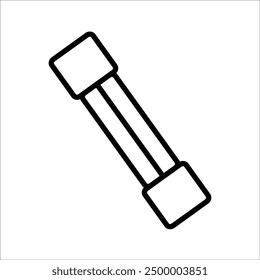 Plantilla de la línea del icono del Vector del fusible