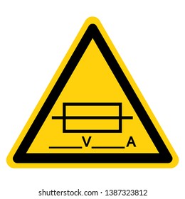Fuse (Writable) Symbol Sign, Vector Illustration, Isolate On White Background Label .EPS10  