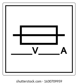 Fuse (Writable) Symbol Sign, Vector Illustration, Isolate On White Background Label .EPS10