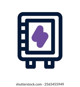 fusebox icon. vector dual tone icon for your website, mobile, presentation, and logo design.