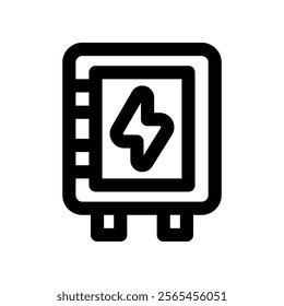 fusebox icon. vector line icon for your website, mobile, presentation, and logo design.