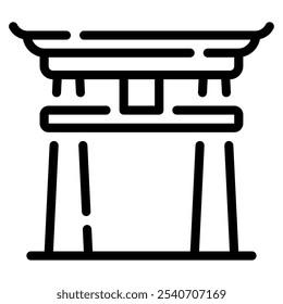Fushimi Inari icon for web, app, infographic, etc