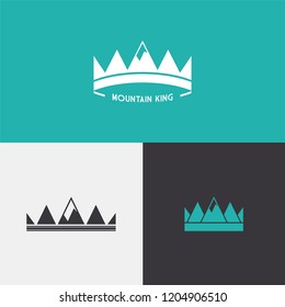 Fusion Crown and Mountains Logo