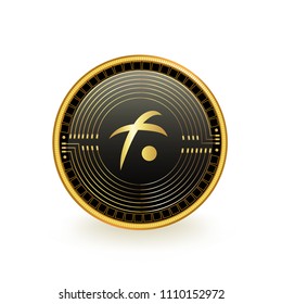 Fusion Cryptocurrency Coin Isolated
