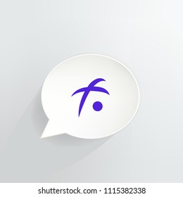 Fusion Cryptocurrency Coin Speech Bubble Background
