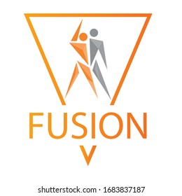 Fusion Dance Couple Logo Design