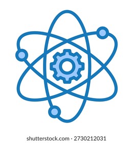 Fusion Icon Blue Dualtone Design Vector Illustration