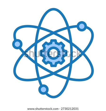 Fusion Icon Blue Dualtone Design Vector Illustration