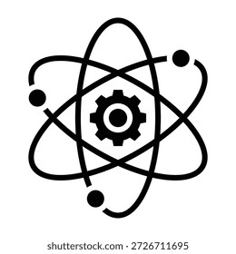 Fusionssymbol Glyphe Design, Vektorgrafik