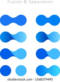 Fusion Image Logo Mark Set, Design, Water, Icon, Sign, Company Logo