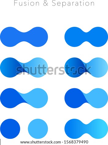 Fusion image logo mark set, design, water, icon, sign, Company logo