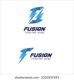 plantilla de logotipo de diseño de logotipo de fusión 
