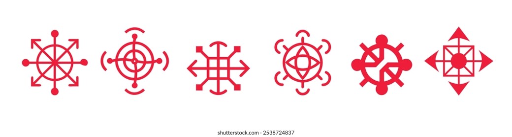 Fusion Sigil poster Neo tribal gothic style design vector illustration.