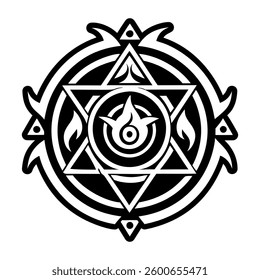 Fusion sigil symbol icon in solid style