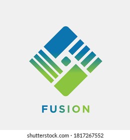 Fusion Square vector design Illustration