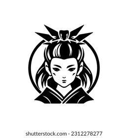 A fusion of traditional and modern aesthetics, this hand drawn logo design portrays the alluring charm of a Japanese geisha girl.