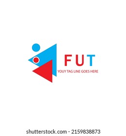 FUT letter logo creative design with vector graphic