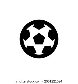 futbol Icon. Flat style design isolated on white background. Vector illustration