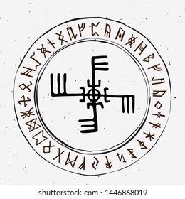 Futhark Norse Islandic Viking Runes Set Stock Vector (royalty Free 